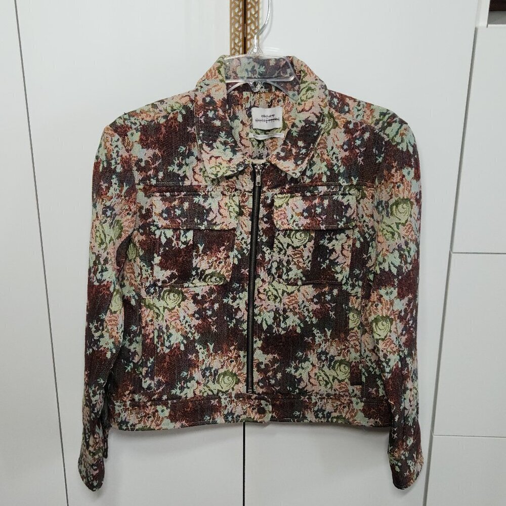 Urban Outfitters Women's Floral Jacket/Coat with front pockets Size M